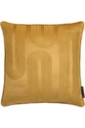 Laurence Llewelyn-Bowen 'Diva Embroidery' Velvet Filled Cushion in Yellow - Size: 43 cm x 43 cm - thumbnail 2