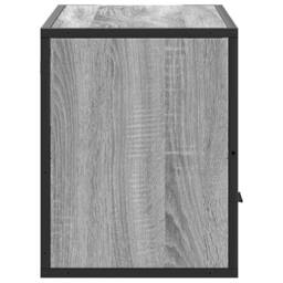 Berkfield Home TV Cabinet Grey Sonoma 80x31x39.5 cm Engineered Wood & Metal - thumbnail 5