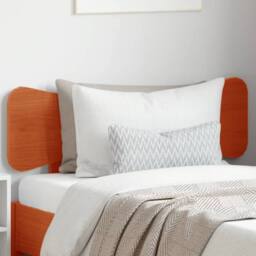 Berkfield Home Headboard Wax Brown 100 cm Solid Wood Pine in Orange - thumbnail 2