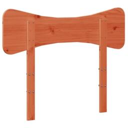 Berkfield Home Headboard Wax Brown 100 cm Solid Wood Pine in Orange - thumbnail 6