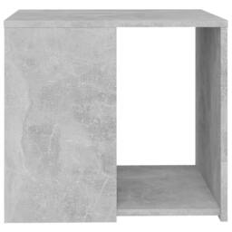 Berkfield Home Side Table Concrete Grey 50x50x45 cm Engineered Wood - Size: 50 x 50 x 45 cm - thumbnail 4