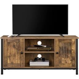 Kelvenix TV Stand Cabinet Storage in Brown - Size: 0.6m2