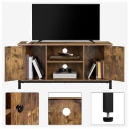 Kelvenix TV Stand Cabinet Storage in Brown - Size: 0.6m2 - thumbnail 5