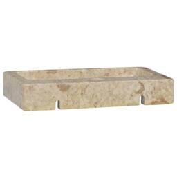 Berkfield Home Sink Cream 38x24x6.5 cm Marble - thumbnail 6