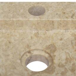 Berkfield Home Sink Cream 38x24x6.5 cm Marble - thumbnail 8