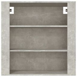 Berkfield Home Wall Cabinet Concrete Grey 80x33x80 cm Engineered Wood - Size: 80 x 33 x 80 cm - thumbnail 3