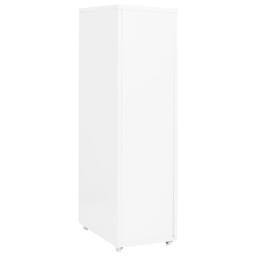 Berkfield Home Mobile File Cabinet White 28x41x109 cm Metal - Size: 28 x 41 x 109 cm - thumbnail 4