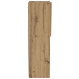 Berkfield Home TV Cabinet with LED Lights Artisan Oak 40, 5x30x102 cm in Brown - Size: 5 x 30 x 102 cm - thumbnail 7