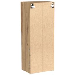Berkfield Home TV Cabinet with LED Lights Artisan Oak 40, 5x30x102 cm in Brown - Size: 5 x 30 x 102 cm - thumbnail 8