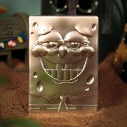 SpongeBob SquarePants 25th Anniversary .999 Silver Plated Metal Ingot & Display Stand in Metallic Silver - thumbnail 5