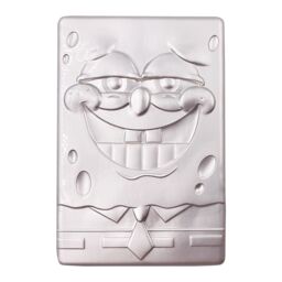 SpongeBob SquarePants 25th Anniversary .999 Silver Plated Metal Ingot & Display Stand in Metallic Silver - thumbnail 1
