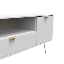 Ready Assembled 2 U Fuji 2 Door 1 Drawer Wide TV Unit (Ready Assembled) in Grey - thumbnail 6