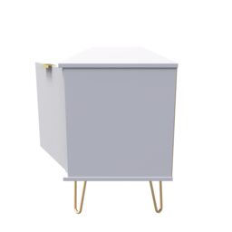 Ready Assembled 2 U Fuji 2 Door 1 Drawer Wide TV Unit (Ready Assembled) in Grey - thumbnail 2