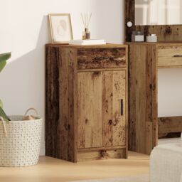 Berkfield Home Sideboard Old Wood 40x41x75 cm Engineered Wood in Brown - Size: 40 x 41 x 75 cm - thumbnail 1
