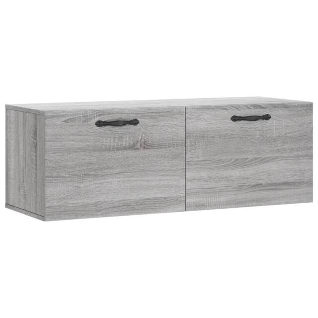 Berkfield Home Wall Cabinet Grey Sonoma 100x36.5x35 cm Engineered Wood - image 1