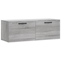 Berkfield Home Wall Cabinet Grey Sonoma 100x36.5x35 cm Engineered Wood - thumbnail 1