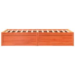 Berkfield Home Modern Bed Frame without Mattress Wax Brown 90x200 cm Solid Wood Pine - thumbnail 5