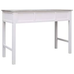 Berkfield Home Classic Writing Desk Grey 110x45x76 cm Wood - Size: 110 x 45 x 76 cm - thumbnail 5