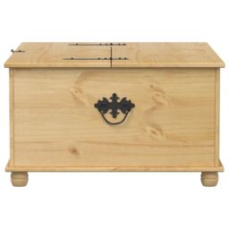 Berkfield Home Storage Box Corona 90x78x45 cm Solid Wood Pine in Brown - Size: 90 x 78 x 45 cm - thumbnail 5