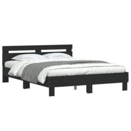 Berkfield Home Durable Bed Frame without Mattress Black 140x200 cm - thumbnail 4