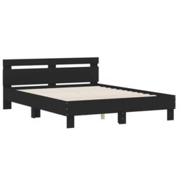 Berkfield Home Durable Bed Frame without Mattress Black 140x200 cm - thumbnail 1