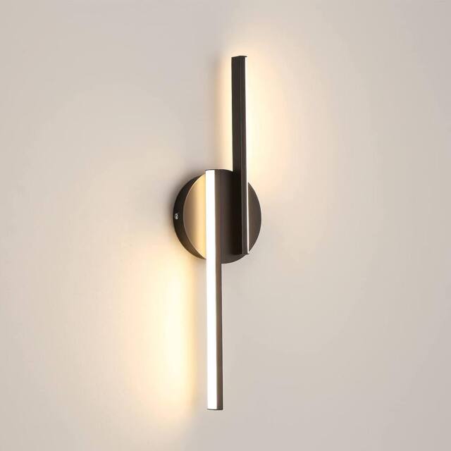 Goeco Wall Light Black Indoor 16 W Modern LED Wall Lamp 3000K Warm Light - image 1
