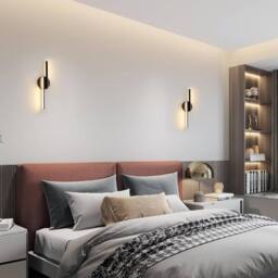 Goeco Wall Light Black Indoor 16 W Modern LED Wall Lamp 3000K Warm Light - thumbnail 4
