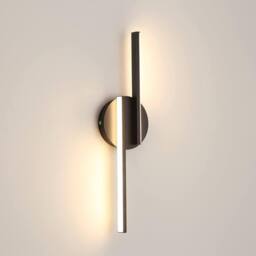 Goeco Wall Light Black Indoor 16 W Modern LED Wall Lamp 3000K Warm Light - thumbnail 1