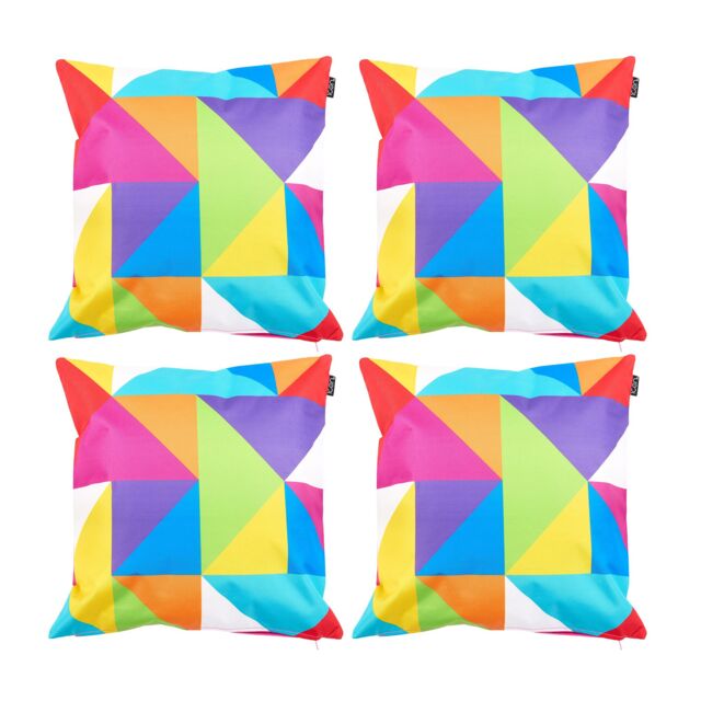 icon Indoor & Outdoor Geometric Print Waterproof Cushion, Indoor & Outdoor (4-Pack) - Size: 43 cm x 43 cm - image 1