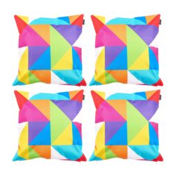 icon Indoor & Outdoor Geometric Print Waterproof Cushion, Indoor & Outdoor (4-Pack) - Size: 43 cm x 43 cm