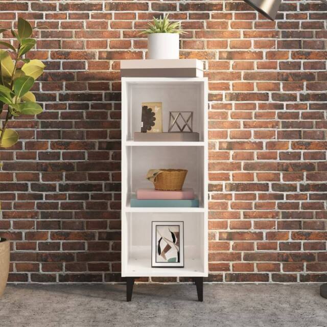 Berkfield Home Sideboard High Gloss White 34.5x32.5x90 cm Engineered Wood - image 1