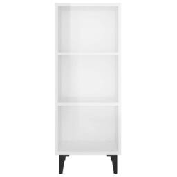 Berkfield Home Sideboard High Gloss White 34.5x32.5x90 cm Engineered Wood - thumbnail 5