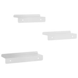 Berkfield Home Durable Wall Shelves 3 pcs Silver Stainless Steel - thumbnail 7