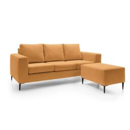 Abakus Direct Capri Reversible Corner Sofa in Saffron in Tangerine - thumbnail 5