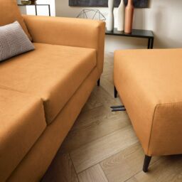 Abakus Direct Capri Reversible Corner Sofa in Saffron in Tangerine - thumbnail 2