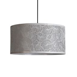 Lighting Collection Metal Leaf Easy Fit Shade 40Cm Lamp Shade in White - thumbnail 3