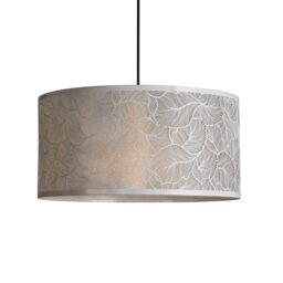 Lighting Collection Metal Leaf Easy Fit Shade 40Cm Lamp Shade in White - thumbnail 2