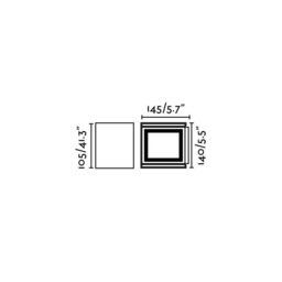 Netlighting Olan Outdoor LED Up Down Wall Lamp Rust Brown 6W 3000K IP54 - thumbnail 2