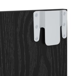 Berkfield Home Wall TV Cabinet with Shelf Wall-mounted with Storage Black oak Engineered wood - thumbnail 8