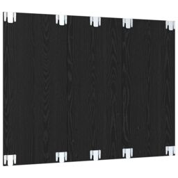 Berkfield Home Wall TV Cabinet with Shelf Wall-mounted with Storage Black oak Engineered wood - thumbnail 7