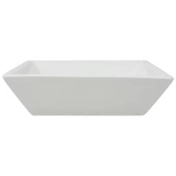 Berkfield Home Basin Square Ceramic White 41.5x41.5x12 cm - thumbnail 4