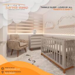Bedzonline Twinklesleep Hypoallergenic Baby Cot Mattress - 120x60x10cm in White - Size: Cot Bed - thumbnail 5