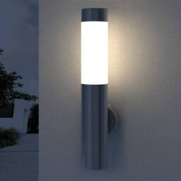 Berkfield Home RVS Walllamp for Indoor & Outdoors Waterproof in Silver - thumbnail 8