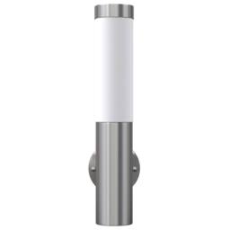 Berkfield Home RVS Walllamp for Indoor & Outdoors Waterproof in Silver - thumbnail 1
