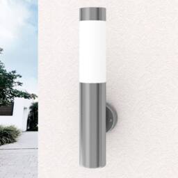 Berkfield Home RVS Walllamp for Indoor & Outdoors Waterproof in Silver - thumbnail 9