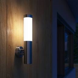 Berkfield Home RVS Walllamp for Indoor & Outdoors Waterproof in Silver - thumbnail 7