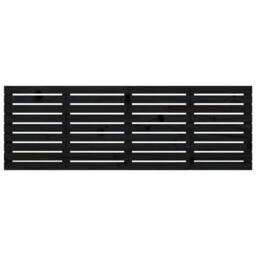 Berkfield Home Wall Headboard Black 166x3x63 cm Solid Wood Pine - Size: 166 x 3 x 63 cm - thumbnail 4