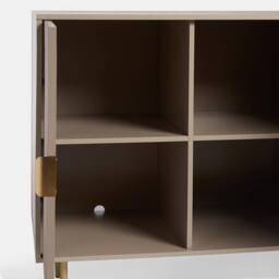 OHS Ribbed Sideboard Table Modern Drawer Shelf Cabinet Storage in Natural - thumbnail 5