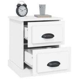 Berkfield Home Bedside Cabinet White 39x39x47.5 cm Engineered Wood - thumbnail 5