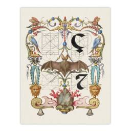 Artery8 Model Book of Calligraphy Framed Wall Art Pictoral Letter Guide with Bat in White - Size: A4 - thumbnail 3